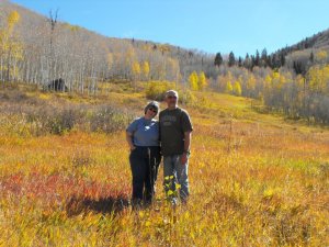 John and I enjoying the beautiful autumn color.