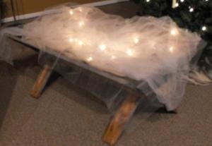 The manger representing the Light that has come into the world: The Best Gift Ever